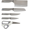 Joseph Joseph Elevate Fusion 5pc Knife&Sciss.Set w.Beechwood Blk.