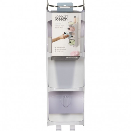 Joseph Joseph Capsule 4-tier White Shower Shelf