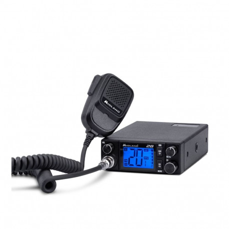 Midland 28 CB mobile radio, multistandard 4W, 12/24V