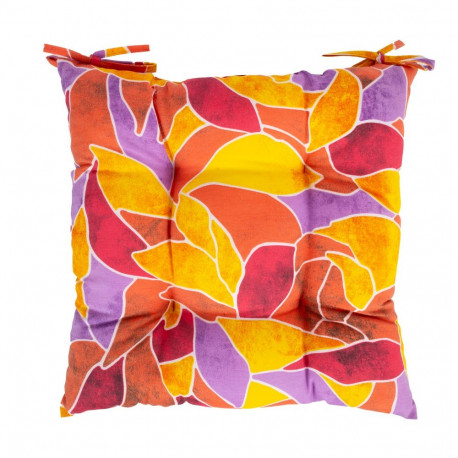 Toolipadi LONETA 40x40cm, punased lehed, 50% puuvill, 50% polüester, kangas 480