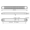 Gabariidi pidurituli 9 LED 12/24V, punane