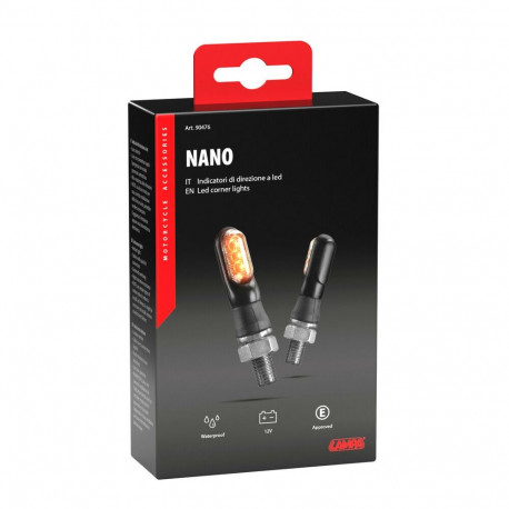 Suunatuled Nano led, 2tk, 12V, oranz