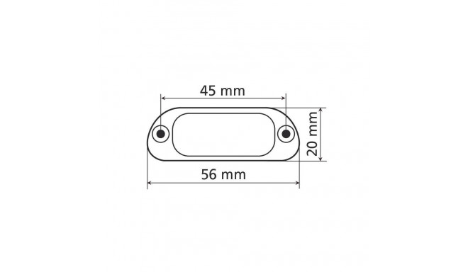 Led numbrituli 4 ledi valge