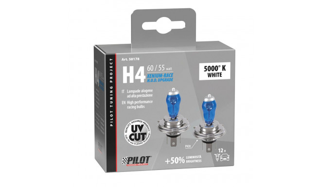 H4 12V 60/55W 2tk 5000K P43t XENIUM BLUE