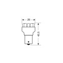 Multi LED lamp 11 ledi, P21W,12V,oranz Multi LED lamp 11 ledi, P21W,12V,oranz
