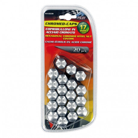 Poldikatted 20tk kroom 17mm