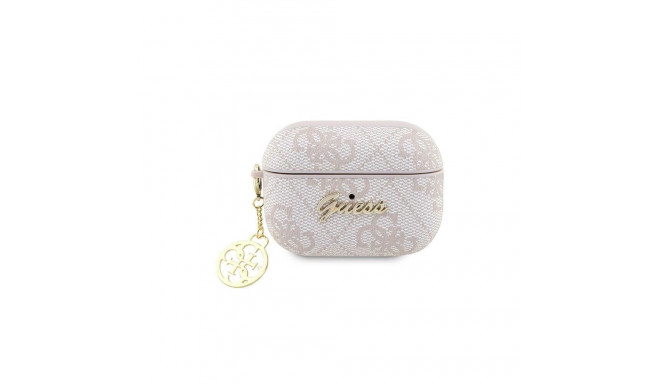 Guess GUAP2G4GSMP AirPods Pro 2 cover pink/pink 4G Charm Collection