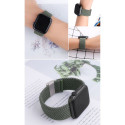 Braided Fabric Bracelet Strap Fabric Band for Apple Watch 38 / 40 / 41 mm - Black and White