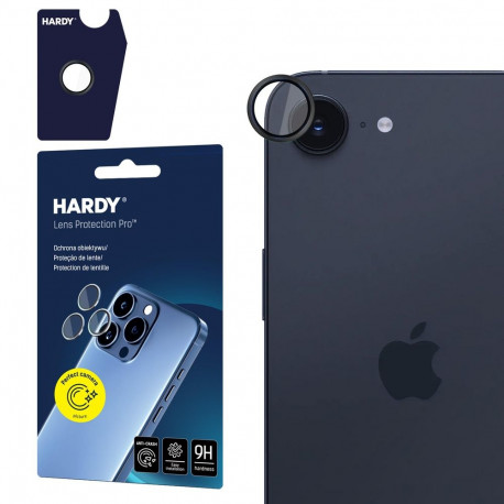 3mk HARDY Lens Protection Pro Glass for Apple iPhone 16E - Black