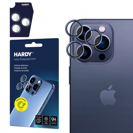 3mk HARDY Lens Protection Pro Glass for Apple iPhone 15 Pro Max - Blue