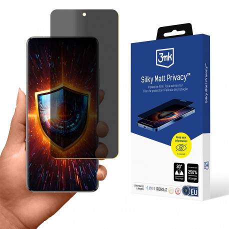 3mk Silky Matt Privacy Privacy Screen Protector for Vivo X200 Pro