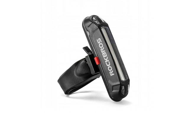 Rockbros A54BK Rear Bike Light + Micro USB - USB-A Cable - Black