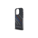 BMW Motosport IML Random Stripes iPhone 16 Pro Max Case - Black