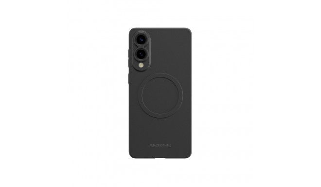 AmazingThing Minimal Air Case with Magnetic Ring for Samsung Galaxy S25 Edge - Black
