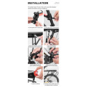 Rockbros 33210004001 bicycle rack with shelf - black