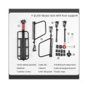 Rockbros 33210004001 bicycle rack with shelf - black