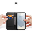 Dux Ducis Hivo Samsung Galaxy S25 Edge Case with Flip and RFID Protection - Black