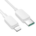 Joyroom Multi-Color Series A14 USB-C / Lightning 20W cable 1.2 m - white