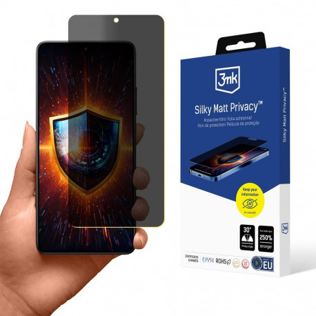 3mk Silky Matt Privacy Screen Protector for Xiaomi Poco X7 Pro