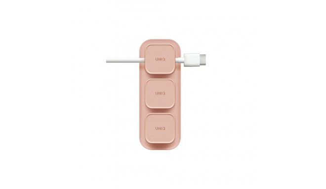 Uniq Pod Mag Magnetic Cable Organizer + Base Pink/Blush Pink