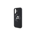 Karl Lagerfeld KLHMP16SSKCHTCK iPhone 16 6.1" black/black hardcase Silicone Karl&Choupette 