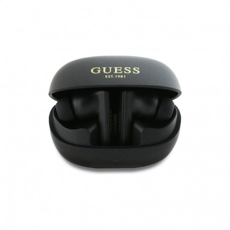 Guess Bluetooth headphones GUTWST88MCTGK TWS + docking station black/black Capsule Printed Logo