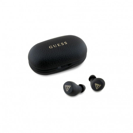 Guess Bluetooth headphones GUTWSPGTSPSK TWS + docking station black/black Grained Classic Logo