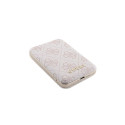Guess Powerbank inductive 15W GUPB5FP4EMGP 5000mAh pink/pink 4G Leather Metal Logo MagSafe