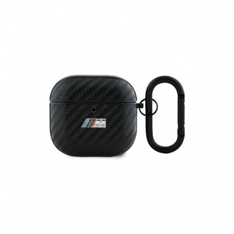 BMW BMA4CMPUCA AirPods 4 cover black/black PU Carbon M Collection