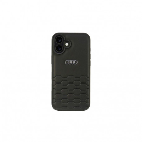 Audi Synthetic Leather iPhone 16 Plus 6.7" black/black hardcase AU-TPUPCIP16M-GT/D2-BK