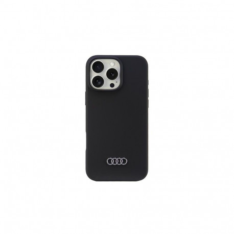 Audi Silicone Case iPhone 16 Pro Max 6.9" black/black hardcase AU-LSRIP16PM-Q3/D1-BK