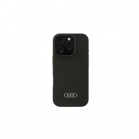 Audi Silicone Case iPhone 16 Pro 6.3" black/black hardcase AU-LSRIP16P-Q3/D1-BK