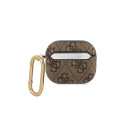 Guess GUA34GSMW AirPods 3 cover brązowy/brown 4G Script Metal Collection