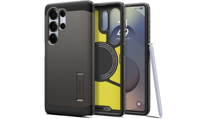 Spigen Tough Armor MagSafe Case for Samsung Galaxy S25 Ultra - Gray