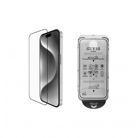 Guess Screen Protector 2.5D Outline Tempered Glass for iPhone 16