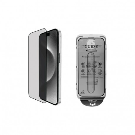 Guess Screen Protector Privacy 2.5D Outline tempered glass for iPhone 16 Pro