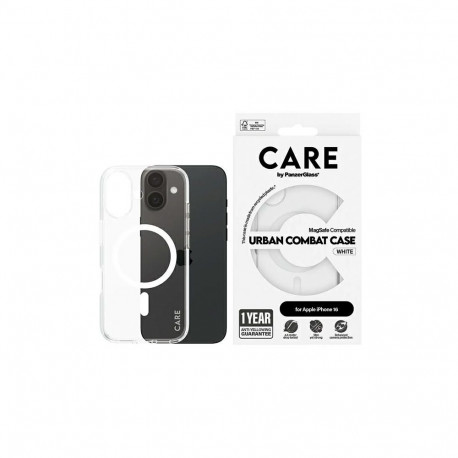 CARE by PanzerGlass Flagship Case iPhone 16 6.1" white/white MagSafe 1337