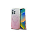 Guess IML Glitter Gradient MagSafe Case for iPhone 16 Pro - Pink