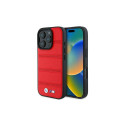 BMW M Perforated And Stitched Line MagSafe case for iPhone 16 Pro - red