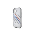 BMW Motosport IML Random Stripes iPhone 16 Plus Case - Gray