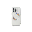 Guess IML Flowers Wreath MagSafe iPhone 16 Pro Case - Clear