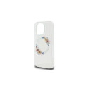 Guess IML Flowers Wreath MagSafe iPhone 16 Pro Case - Clear