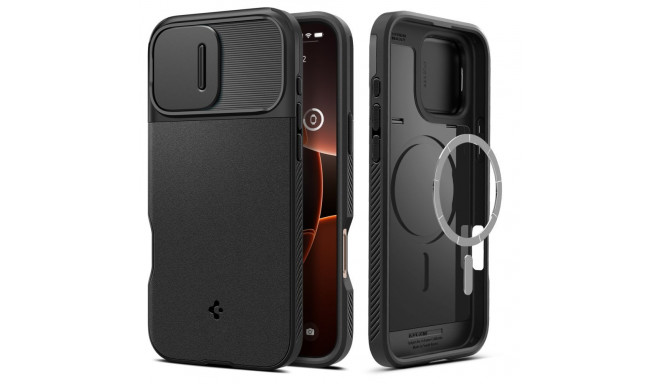 Spigen Optik Armor Mag case with MagSafe for iPhone 16 Pro - black