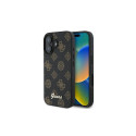 Guess Peony Script MagSafe iPhone 16 Plus Case - Black
