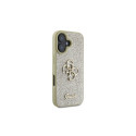 Guess Fixed Glitter Big 4G iPhone 16 Case - Gold