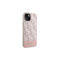 Guess GUHMP14SHGCFSEP iPhone 14 6.1" pink/pink hard case GCube Stripes MagSafe