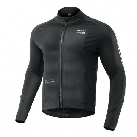 Rockbros Fall/Winter Long Sleeve Cycling Jacket XL - Black