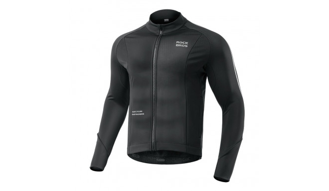 Rockbros Fall/Winter Long Sleeve Cycling Jacket XL - Black