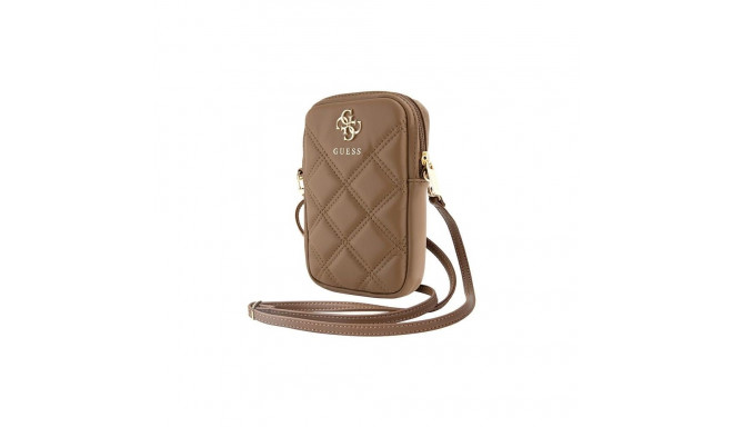Guess Zip Quilted 4G bag - brown