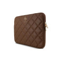 Guess Quilted 4G cover for a 14" laptop - brown